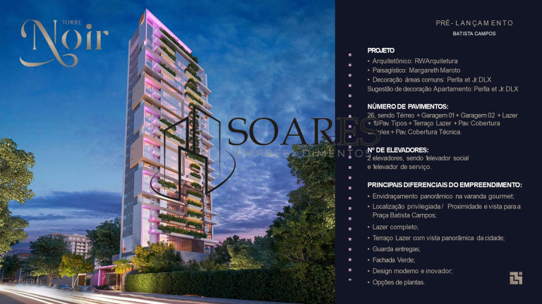 Apartamento com 3 Quartos à Venda, 138 m² em Batista Campos - Belém