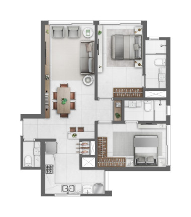 Imagem Apartamento com 2 Quartos à Venda, 90 m² em Centro - Torres