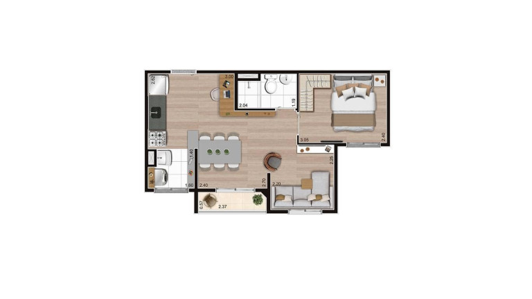Imagem Imóvel com 2 Quartos à Venda, 37 m² em Morumbi - São Paulo Imagem Imóvel com 2 Quartos à Venda, 37 m² em Morumbi - São Paulo