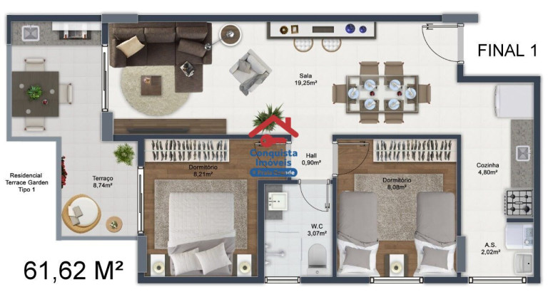 Imagem Apartamento com 2 Quartos à Venda, 50 m² em Mirim - Praia Grande Imagem Apartamento com 2 Quartos à Venda, 50 m² em Mirim - Praia Grande