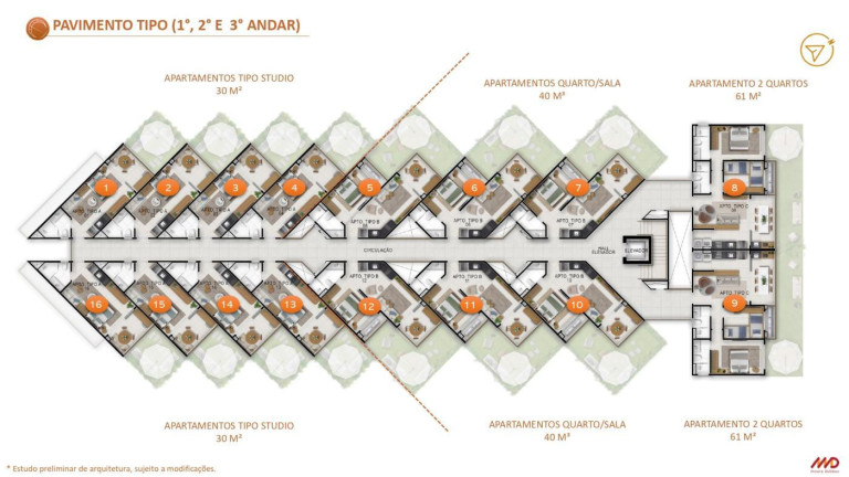 Imagem Apartamento com 2 Quartos à Venda, 40 m² em Cumbuco - Caucaia