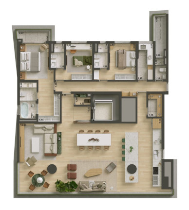 Imagem Apartamento com 4 Quartos à Venda, 302 m² em Brooklin Paulista - São Paulo Imagem Apartamento com 4 Quartos à Venda, 302 m² em Brooklin Paulista - São Paulo