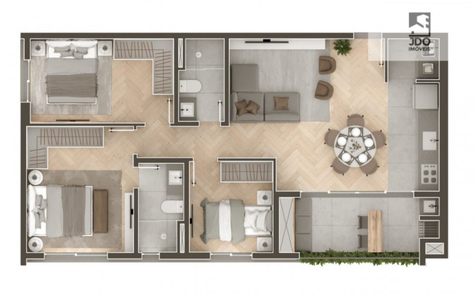 Imagem Apartamento com 3 Quartos à Venda, 78 m² em água Verde - Curitiba Imagem Apartamento com 3 Quartos à Venda, 78 m² em água Verde - Curitiba