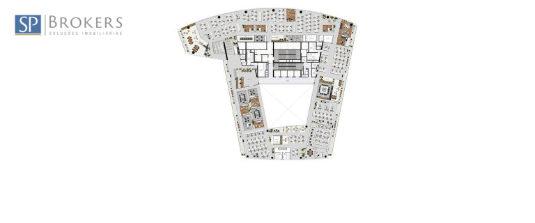 Imagem Sala Comercial para Alugar, 2.358 m² em Brooklin - São Paulo Imagem Sala Comercial para Alugar, 2.358 m² em Brooklin - São Paulo