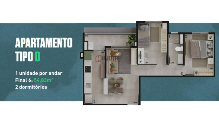 Imagem Apartamento com 2 Quartos à Venda, 54 m² em Centro - São José Do Rio Preto Imagem Apartamento com 2 Quartos à Venda, 54 m² em Centro - São José Do Rio Preto