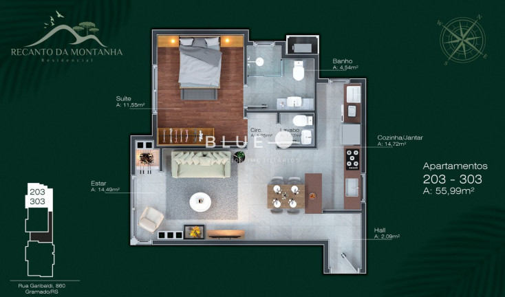 Imagem Apartamento com 2 Quartos à Venda, 83 m² em Centro - Gramado Imagem Apartamento com 2 Quartos à Venda, 83 m² em Centro - Gramado