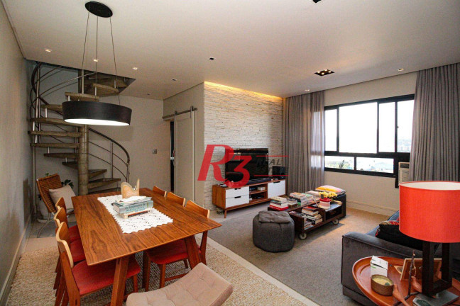Cobertura com 1 Quarto à Venda, 197 m² em Gonzaga - Santos