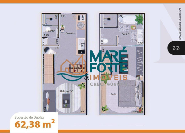 Imagem Apartamento com 1 Quarto à Venda, 41 m² em Indaia - Caraguatatuba