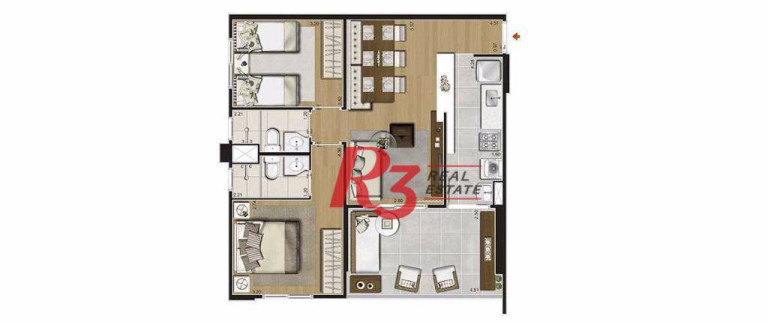 Imagem Apartamento com 2 Quartos à Venda ou Locação, 66 m² em José Menino - Santos Imagem Apartamento com 2 Quartos à Venda ou Locação, 66 m² em José Menino - Santos