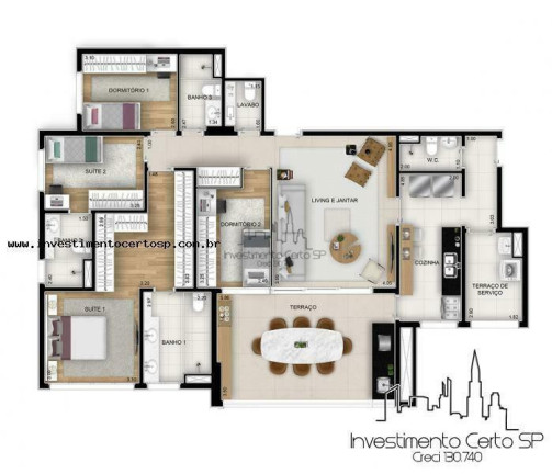 Imagem Apartamento com 3 Quartos à Venda, 149 m² em Vila Santa Catarina - São Paulo Imagem Apartamento com 3 Quartos à Venda, 149 m² em Vila Santa Catarina - São Paulo