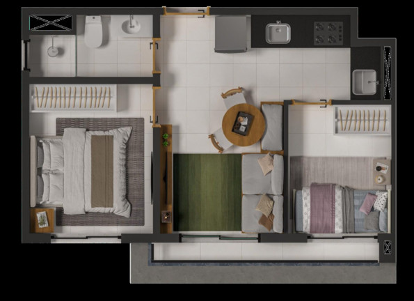 Imagem Apartamento com 1 Quarto à Venda, 27 m² em Vila Monte Alegre - São Paulo