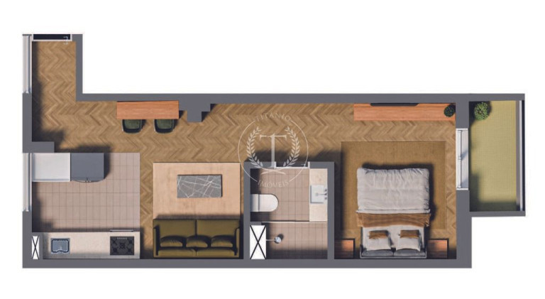 Imagem Apartamento com 1 Quarto à Venda, 26 m² em Centro - São Paulo