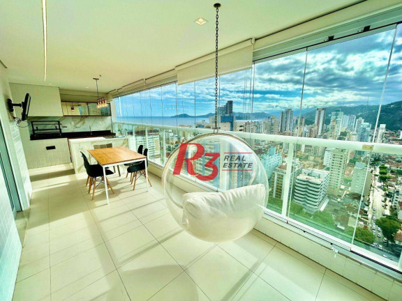 Apartamento com 3 Quartos à Venda, 134 m² em Gonzaga - Santos