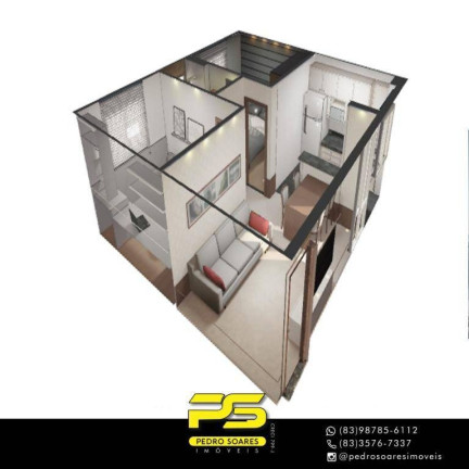 Imagem Apartamento com 2 Quartos à Venda, 48 m² em Portal Do Sol - João Pessoa