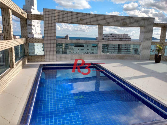 Cobertura com 3 Quartos para Alugar, 325 m² em Gonzaga - Santos