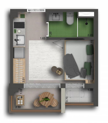 Imagem Studio com 1 Quarto à Venda, 21 m² em Jardim Paulista - São Paulo