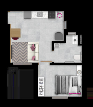 Imagem Imóvel com 1 Quarto à Venda, 23 m² em Hípica - Porto Alegre