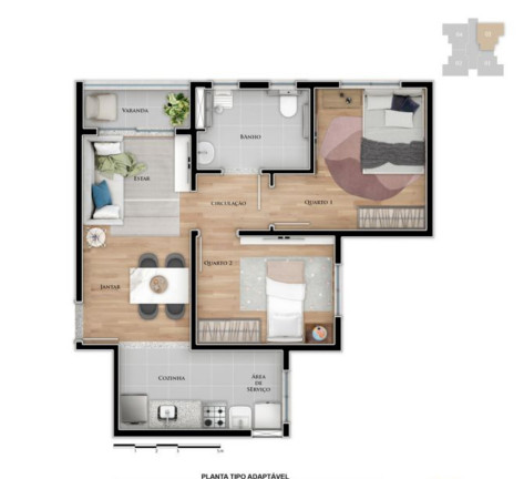 Imagem Imóvel com 2 Quartos à Venda, 53 m² em Parque Das Oliveiras Ii - Ribeirão Preto Imagem Imóvel com 2 Quartos à Venda, 53 m² em Parque Das Oliveiras Ii - Ribeirão Preto