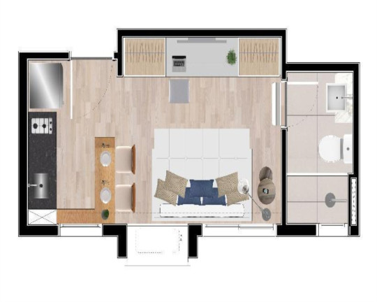 Imagem Imóvel com 1 Quarto à Venda, 31 m² em Vila Nova Conceição - São Paulo