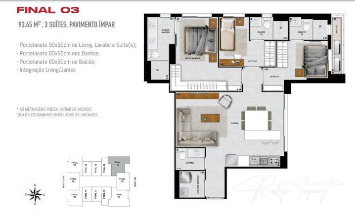 Apartamento com 3 Quartos à Venda, 82 m² em Setor Bueno - Goiânia