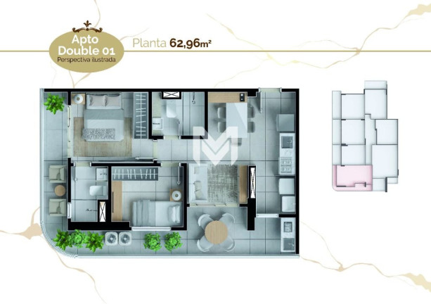 Imagem Apartamento com 1 Quarto à Venda, 50 m² em Umarizal - Belém Imagem Apartamento com 1 Quarto à Venda, 50 m² em Umarizal - Belém