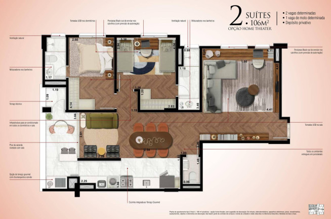 Imagem Apartamento com 2 Quartos à Venda, 106 m² em Jardim Alvinópolis - Atibaia