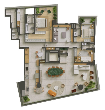 Imagem Apartamento com 4 Quartos à Venda, 302 m² em Brooklin Paulista - São Paulo Imagem Apartamento com 4 Quartos à Venda, 302 m² em Brooklin Paulista - São Paulo