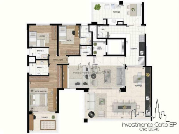 Imagem Apartamento com 3 Quartos à Venda, 172 m² em Moema - São Paulo Imagem Apartamento com 3 Quartos à Venda, 172 m² em Moema - São Paulo