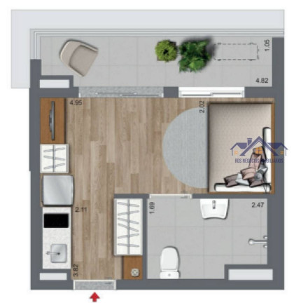 Imagem Apartamento com 1 Quarto à Venda, 33 m² em Brooklin Paulista - São Paulo Imagem Apartamento com 1 Quarto à Venda, 33 m² em Brooklin Paulista - São Paulo
