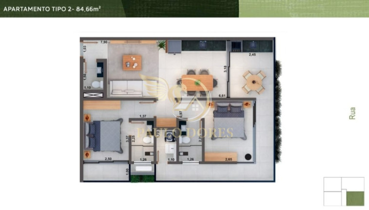 Imagem Apartamento com 2 Quartos à Venda, 102 m² em Barra Da Lagoa - Ubatuba