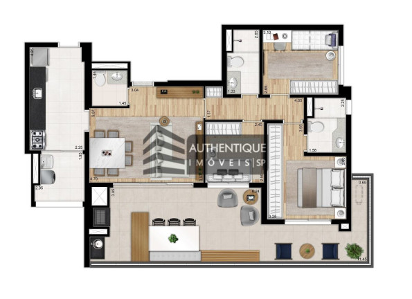Imagem Apartamento com 2 Quartos à Venda, 74 m² em Pinheiros - São Paulo