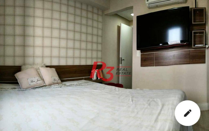 Imagem Apartamento com 3 Quartos para Alugar, 80 m² em Gonzaga - Santos