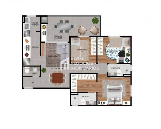 Imagem Apartamento com 3 Quartos à Venda, 90 m² em Urbanova - São José Dos Campos