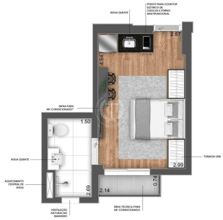 Imagem Apartamento com 1 Quarto à Venda, 23 m² em Vila Madalena - São Paulo