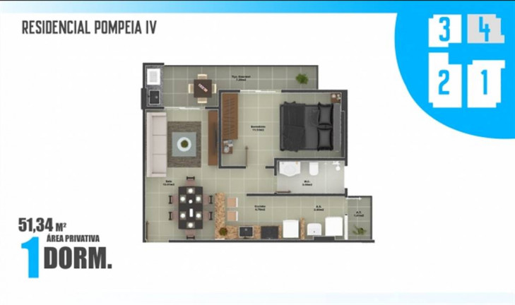 Imagem Apartamento com 1 Quarto à Venda, 51 m² em Ocian - Praia Grande Imagem Apartamento com 1 Quarto à Venda, 51 m² em Ocian - Praia Grande