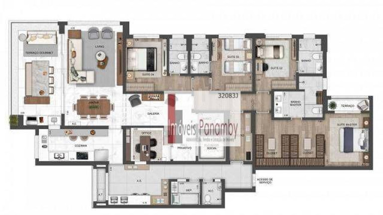 Imagem Apartamento com 4 Quartos à Venda, 220 m² em Vila Romana - São Paulo Imagem Apartamento com 4 Quartos à Venda, 220 m² em Vila Romana - São Paulo