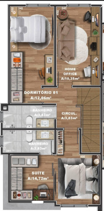 Imagem Sobrado com 3 Quartos à Venda, 116 m²