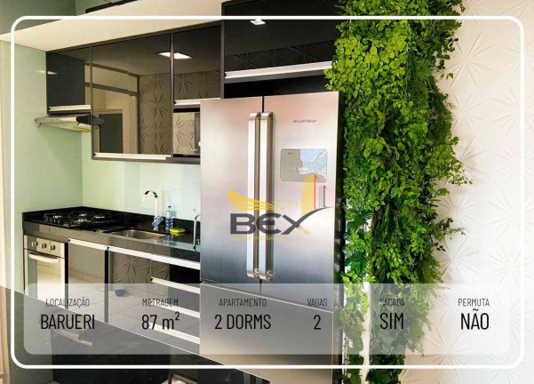 Imagem Apartamento com 2 Quartos à Venda, 87 m² em Jardim Tupanci - Barueri