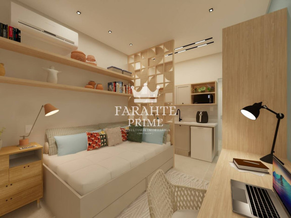 Studio com 1 Quarto à Venda, 28 m² em Ponta Da Praia - Santos