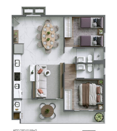 Imagem Apartamento com 2 Quartos à Venda, 65 m² em Toninhas - Ubatuba Imagem Apartamento com 2 Quartos à Venda, 65 m² em Toninhas - Ubatuba