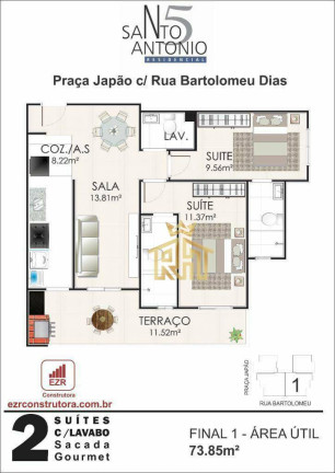 Imagem Apartamento com 2 Quartos à Venda, 73 m² em Aviação - Praia Grande Imagem Apartamento com 2 Quartos à Venda, 73 m² em Aviação - Praia Grande