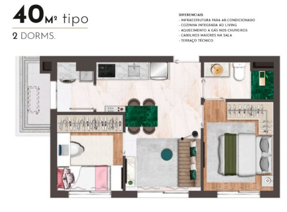 Imagem Apartamento à Venda, 28 m² em Chácara Klabin - São Paulo Imagem Apartamento à Venda, 28 m² em Chácara Klabin - São Paulo