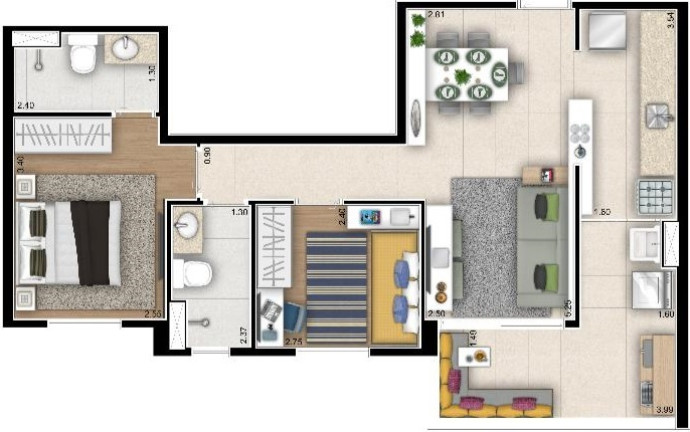 Imagem Apartamento com 2 Quartos à Venda, 59 m² em Belenzinho - São Paulo Imagem Apartamento com 2 Quartos à Venda, 59 m² em Belenzinho - São Paulo