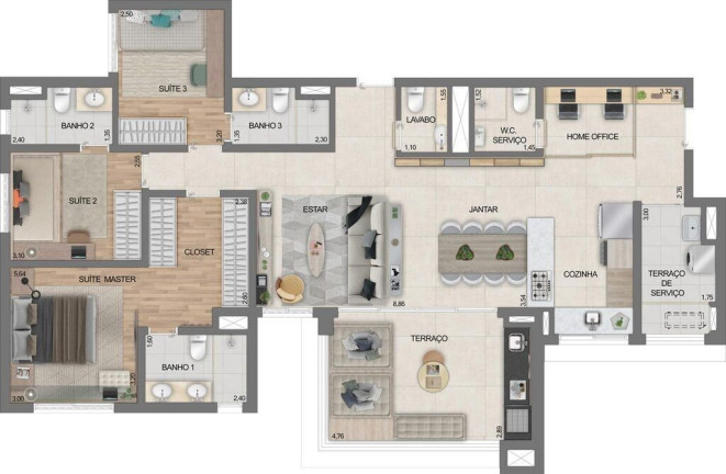 Imagem Apartamento com 4 Quartos à Venda, 130 m² em Mooca - São Paulo