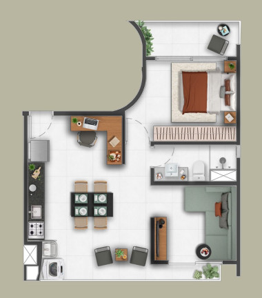 Imagem Apartamento com 1 Quarto à Venda, 47 m² em Vila Mariana - São Paulo