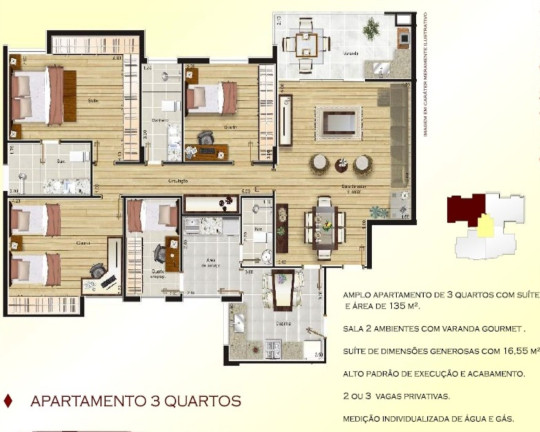 Imagem Imóvel com 3 Quartos à Venda, 97 m² em Morro Da Glória - Juiz De Fora