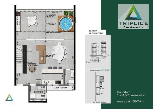 Imagem Cobertura com 3 Quartos à Venda, 159 m² em Jardim Glória - Juiz De Fora