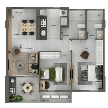 Imagem Apartamento com 3 Quartos à Venda, 88 m² em Jardim Cidade Universitária - João Pessoa