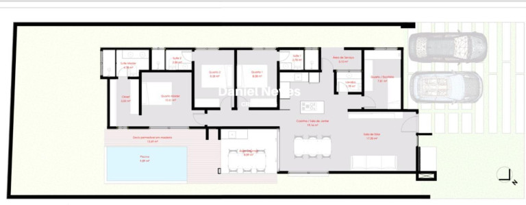 Imagem Casa de Condomínio com 4 Quartos à Venda, 154 m² em Alphaville (abrantes) - Camaçari