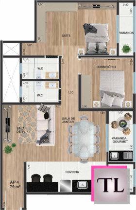 Imagem Apartamento com 3 Quartos à Venda, 70 m² em Vila Togni - Poços De Caldas